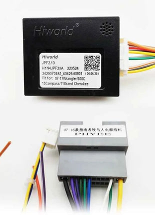 Adattatore per cablaggio radio Scatola decodificatore CAN Bus Cavo da 16 pin a 22 pin per Jeep Wrangler Cherokee Compass Dodge Journey Ram 1500