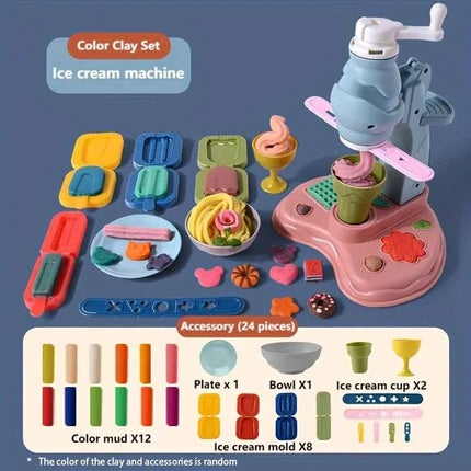 Set di impasti per gelato: colori vivaci e accessori, regalo di compleanno creativo per ragazze e ragazzi