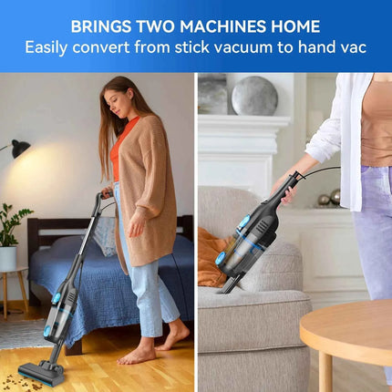 INSE R3S/R6X Corded Vacuum Cleaner Handheld Stick Vacuum Powerful 3 in1 Lightweight Vacuum Cleaners for Home Hard Floor Pet Hair