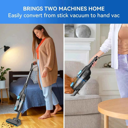 INSE R3S/R6X Corded Vacuum Cleaner Handheld Stick Vacuum Powerful 3 in1 Lightweight Vacuum Cleaners for Home Hard Floor Pet Hair