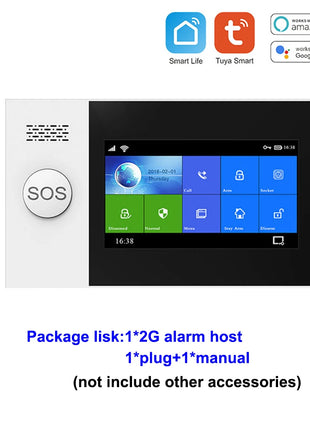 TAIBOAN Smart Tuya WIFI GSM Kit host allarme Wireless 2G Sistema di sicurezza antifurto domestico Supporto sensore porta PIR fai da te Accessorio