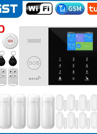 Tuya Smart Wifi GSM Security Alarm System for Home Wireless 2G Alarm System Panel Smart Life App Control work with Alexa