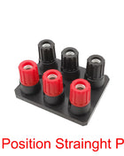 1pc 2/4/6 Position 4mm Banana Jack External Audio Amplifier Speaker Terminal Board Screw Type Straight/Bent Pin Connector