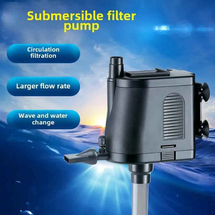Fish tank submersible pump Built-in filter pump Oxygen wave aquarium filter matching pump