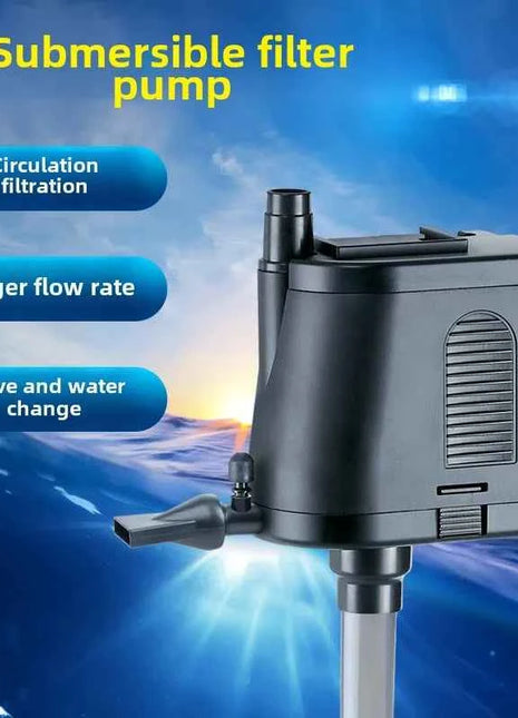 Fish tank submersible pump Built-in filter pump Oxygen wave aquarium filter matching pump