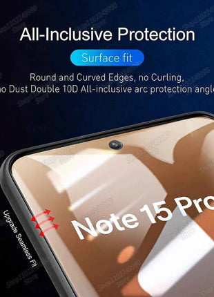 Pellicola idrogel 4 pezzi per Xiaomi Redmi Note 15 14 13 12 11 10 9 Pro Plus, protezione schermo per Redmi Note 14S 12S 11S 10S, pellicola morbida