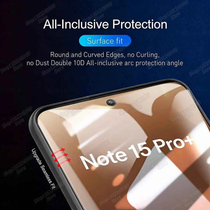 Pellicola idrogel 4 pezzi per Xiaomi Redmi Note 15 14 13 12 11 10 9 Pro Plus, protezione schermo per Redmi Note 14S 12S 11S 10S, pellicola morbida