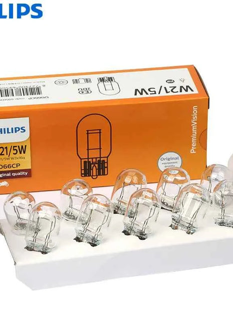 Philips W21/5W T20 7443 Vision Auto Turn Signal Lamps Original Stop Light Rear Light Standard DRL Bulbs 12066CP Wholesale 10pcs