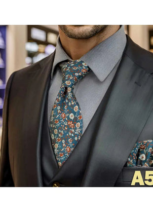 Set Cravatta e Fazzoletto Uomo Colorato 160cm - Accessori Matrimonio