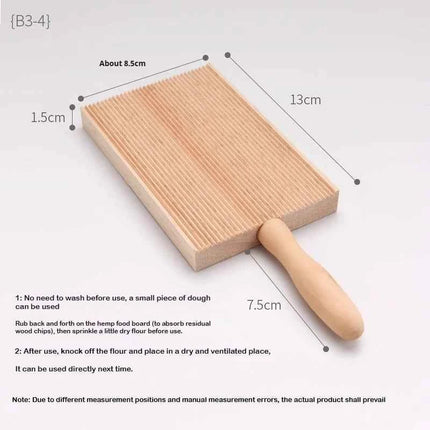 Wooden Butter Table and Popsicles Wooden Garganelli Board Natural Wood Practical Pasta Gnocchi Macaroni Board Making Handmade