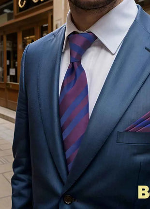 Set Cravatta e Fazzoletto Uomo Colorato 160cm - Accessori Matrimonio