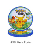 Forniture per decorazioni per feste di compleanno a tema Pokemon Cartoon Pokemon Go Stoviglie Tazze Piatti Palloncino Pikachu per bomboniere per baby shower