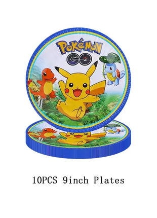 Forniture per decorazioni per feste di compleanno a tema Pokemon Cartoon Pokemon Go Stoviglie Tazze Piatti Palloncino Pikachu per bomboniere per baby shower