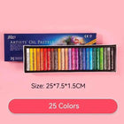 Set Pastelli a Olio Morbidi 25/50 Colori per Bambini e Studenti d'Arte