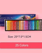 Set Pastelli a Olio Morbidi 25/50 Colori per Bambini e Studenti d'Arte
