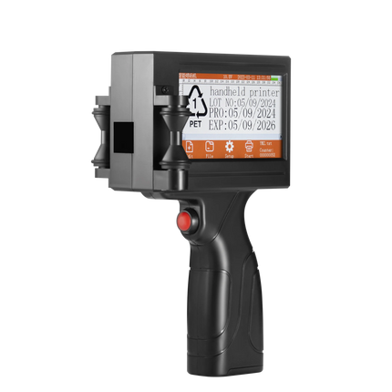 YS300 12.7mm English languages code date number logo expiry date label plastic carton hand jet handheld thermal inkjet printer