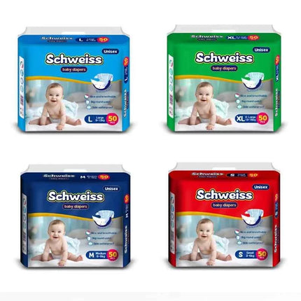 Baby Diapers, Ultra Thin & Breathable, Super Absorbent & Dry,50pcs/1pack， Multi - Size Soft Infant Nappies Diaper Bag (S/M/L/XL)