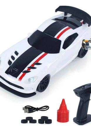 Gifts 1/43 RC Drift Car with Gyro Upgraded Ver 2.4G Remote Control Mini Drift Race Car 4WD Radio Control RC Toys Traffic Cones