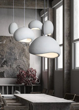 Lampada a sospensione moderna Wabi Sabi Sala da pranzo Illuminazione Decorazioni per la casa Soggiorno Camera da letto E27 Lampadario a soffitto a LED Lampade a sospensione a soppalco