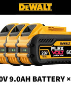 100% Authentic Dewalt 18V/20V 6.0Ah Li-Ion Replacement Battery for Power Tools, Compatible with DCB200 DCB202 DCB205 DCB206 DCB209