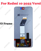 LCD Display for Xiaomi Redmi 10 Prime 2022 22011119TI, Touch Screen for Redmi 10 2022 21121119SG, Replacement Digitizer Assembly
