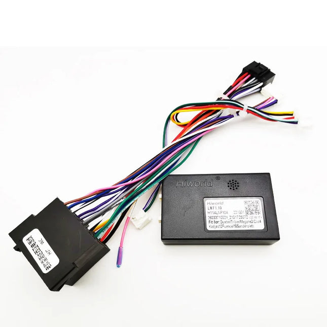 Cablaggio Mini-ISO Decodificatore CAN BUS, ritenzione SWC, cavo Android Plug and Play a 16 pin, per Renault Clio MK3 Duster 2010-2014