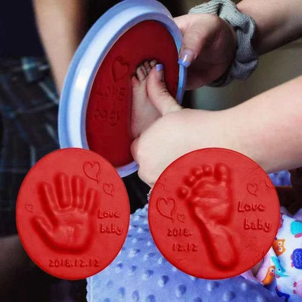 Impronta del bambino Creatori di argilla Infantile Asciugatura dell'aria Argilla morbida 3D Impronta digitale Impronta Zampa Kit Genitore-figlio Inkpad Giocattolo fai da te Souvenir per bambini