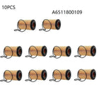 10PCS Car Oil Filter OEM A6511800109 for Mercedes Benz VIANO (W639) 2010-2019 VITO MIXTO Box VITO Bus Model High Quailty