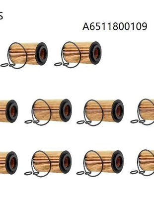 10PCS Car Oil Filter OEM A6511800109 for Mercedes Benz VIANO (W639) 2010-2019 VITO MIXTO Box VITO Bus Model High Quailty