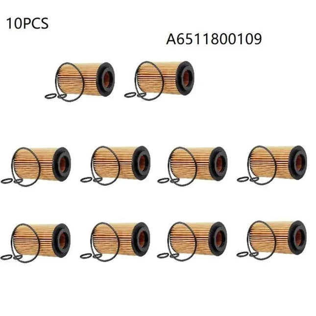10PCS Car Oil Filter OEM A6511800109 for Mercedes Benz VIANO (W639) 2010-2019 VITO MIXTO Box VITO Bus Model High Quailty