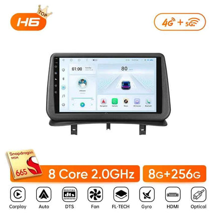 Ainavi Car Radio For Renault Clio 3 2005-2014 Wireless CarPlay Android Auto 4G Multimedia Player GPS 2 din Autoradio BT