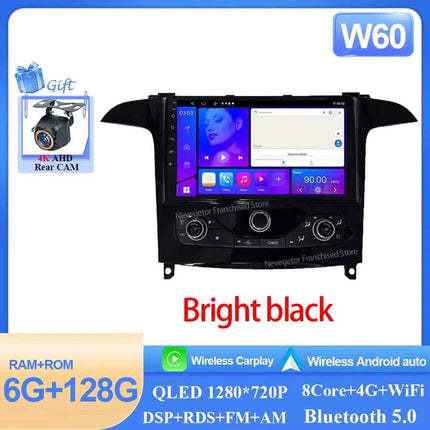 Car Radio Carplay Android 16 For Ford S Max S-MAX 2006-2015 For Ford Galaxy 2014 Bright black Auto Stereo Multimedia Player DPS