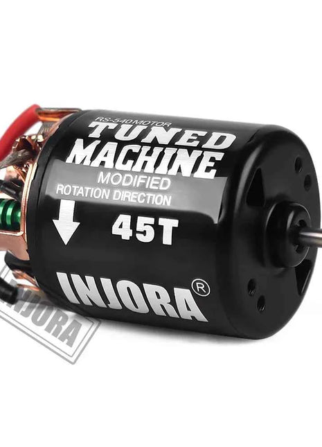 INJORA 540 Brushed Motor Waterproof 13T 21T 35T 45T 55T 80T for 1:10 RC Car Crawler Axial SCX10 AXI03007 90046 Redcat Gen8