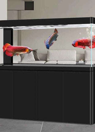 Glass Aquariums for Indoor Fish Large Freshwater FishTanks Full Set Frameless Houseuse Fish Tanks