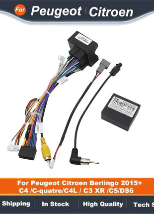 Sollevare PSA-RZ-65 Canbus Box 16 Pin Car Stereo Android Cablaggio per Peugeot Citroen Berlingo 2015+ C4 /C-quatre/C4L / C3 XR /C5/DS6