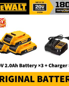 100% Authentic Dewalt 18V/20V 6.0Ah Li-Ion Replacement Battery for Power Tools, Compatible with DCB200 DCB202 DCB205 DCB206 DCB209