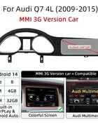 Android 14 Auto Radio CarPlay For Audi A6 C6 4f  For Audi Q7 4L 2005-2015 MMI 2G 3G GPS Car Multimedia Player Navi Stereo DSP