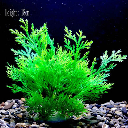 Artificial Aquarium Decor Plants Water Weeds Ornament Aquatic Fish Tank Simulation Grass Flower Decoration Accessories