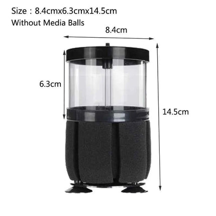 1Pcs Black Aquarium Filter for Aquarium Fish Tank Air Pump Skimmer Biochemical Sponge Filter Aquarium Bio Filters Filtro Aquario