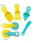 Play-Doh Molds for Kids Food Plastic Fruit Vegetable Dumpling Noodle Mold Knife Fork Bowl Plate Clay Accessories Toys