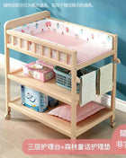 Diaper Changing Tables Solid Wood Baby Care Table Massage Bath Integrated Multifunctional Baby Bed Changing Table