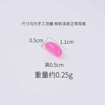 20pcs Mini Candy Fondant Fruit Candy Pop Artificial Candy Beans Miniature Food Play Handmade Simulation Home Decor Decorations