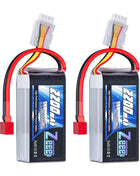 2pcs Zeee 3S 2200mAh Shorty Lipo Battery 11.1V 50C with T/XT60 Plug for RC Car Truck Drone Airplane FPV RC Hobby Models Parts