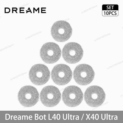Dreame L40 Ultra / X40 Ultra Vacuum Cleaner Replacement Accessories Main Side Brush HEPA Filter Mop Cloths Dust Bag Spare Parts