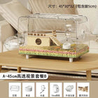 ‌Premium Hamster Cage, Thickened Acrylic Gerbil Mansion, Chew-Proof Luxury Habitat with Large Space, Ventilated Small Pet Home