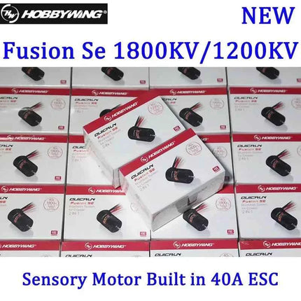 Hobbywing QuicRun Fusion SE 1200KV / 1800KV Sensored Brushless Motor Built In 40A ESC 2 in 1 Waterproof For 1/10 1/8 RC Car part