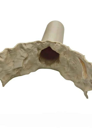 Reptile Aquatic Dual-Use Cave Tunnel Hideout Non-Toxic Decor for Gecko Crab Fish Shrimp Aquarium Terrarium Land Water Landscape
