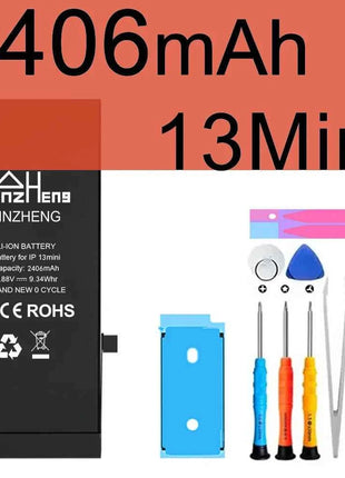 PINZHENG Real High Capacity Battery For iPhone X XR XS Max 12 13 Mini Pro Max 11 Pro Max Replacement Bateria Warranty One Year