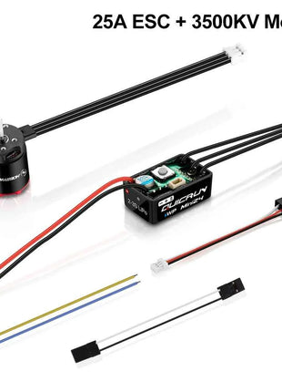 HOBBYWING QUICRUN WP-MINI24 25A ESC Outer 1621SL 3500KV Motor Brushless Sensorless Combo Per For 1/24 RC Model Car Crawler
