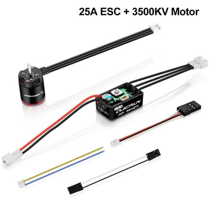 HOBBYWING QUICRUN WP-MINI24 25A ESC Outer 1621SL 3500KV Motor Brushless Sensorless Combo Per For 1/24 RC Model Car Crawler